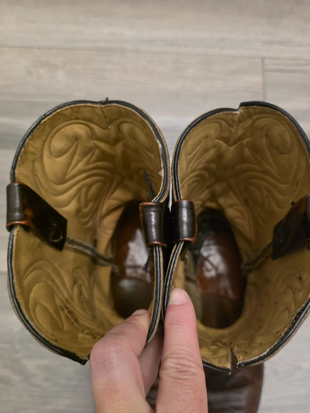 ACME Brown Leather Western Cowboy Boots